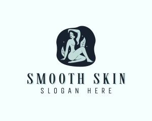 Waxing - Nude Woman Waxing logo design