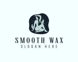 Nude Woman Waxing logo design