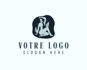 Nude - Nude Woman Waxing logo design