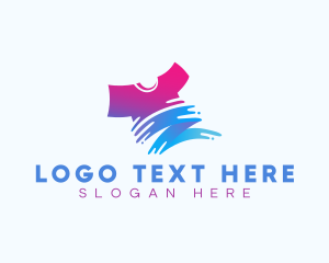 Garment - Shirt Paint Printing logo design