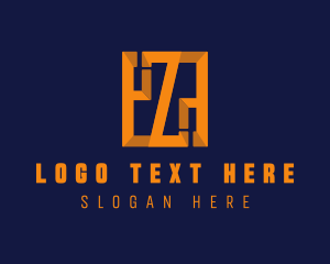 Blue And Orange - Strong Company Letter Z logo design