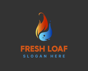 Thermostat - Hot Fire Water logo design