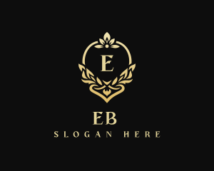 Elegant Floral Wedding Event Logo