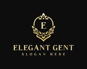 Elegant Floral Wedding Event logo design