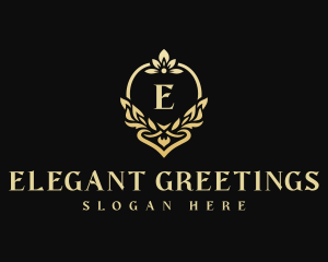 Elegant Floral Wedding Event logo design