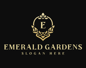 Elegant Floral Wedding Event logo design