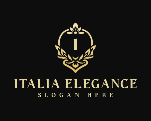 Elegant Floral Wedding Event logo design