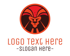 Safari Park - Magma Lion logo design