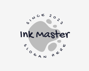 Ink Blob Graffiti logo design