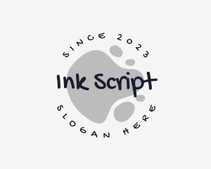 Ink Blob Graffiti logo design