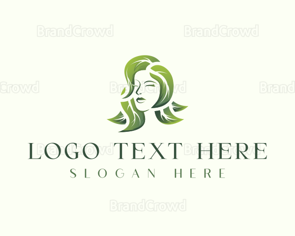 Leaf Beauty Woman Logo