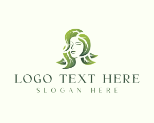 Lifestyle - Leaf Beauty Woman logo design