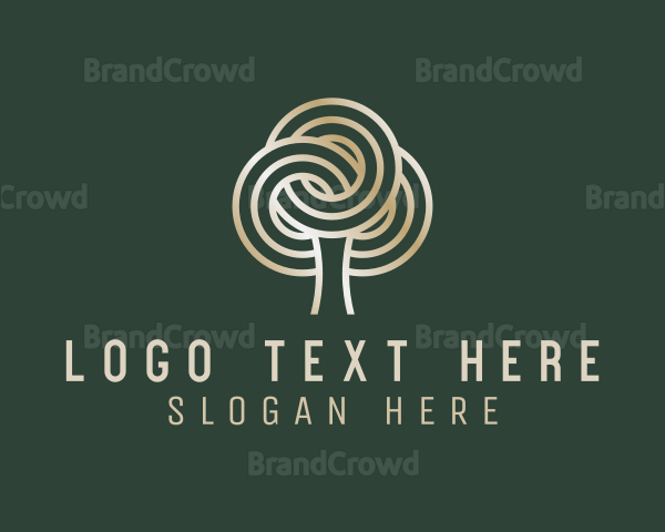 Gradient Tree Plant Logo