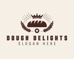 Dough - Brown Wheat Bread Bakery logo design