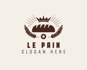 Boulangerie - Brown Wheat Bread Bakery logo design