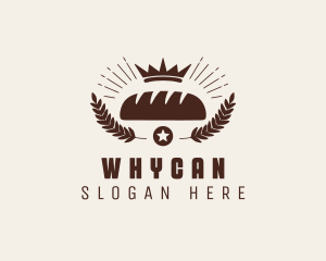 Dough - Brown Wheat Bread Bakery logo design