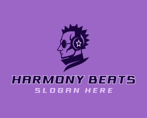 DJ Headphone Beats logo design