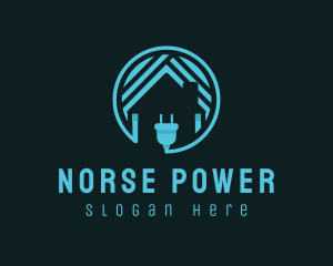 Power Charging Home logo design