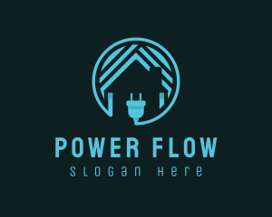 Power Charging Home logo design