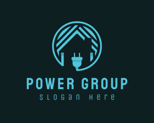 Power Charging Home logo design