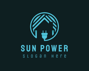 Power Charging Home logo design