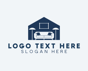 Frame - Couch Lamp Home Staging logo design
