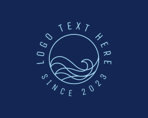 Tide - Water Surfing Wave logo design