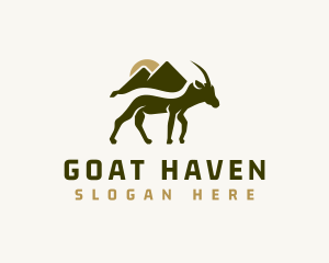 Wild Mountain Goat logo design