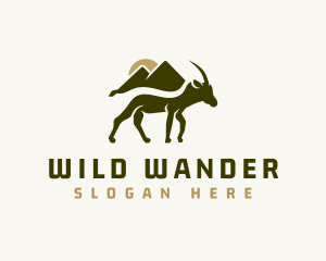 Wild Mountain Goat logo design