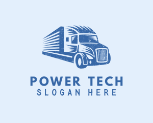 Truckload - Cargo Truck Haulage logo design