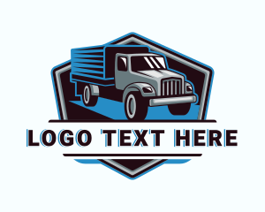 Freight - Truck Trailer Transport logo design