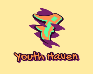 Teen - Graffiti Art Number 7 logo design