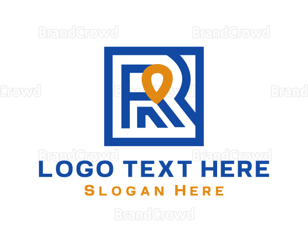 Blue Tracker Lettermark Logo