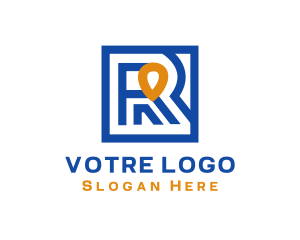 Lettermark - Blue Tracker Lettermark logo design
