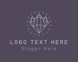 Lux - Premium Shiny Crystal logo design