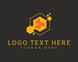 Multimedia Agency - Hexagon Cube Technology logo design