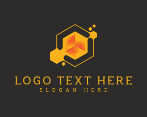 Digital - Hexagon Cube Technology logo design