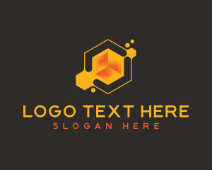 Advertising - Hexagon Cube Technology logo design