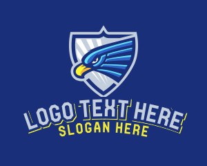 Hawk - Eagle Shield Gaming logo design