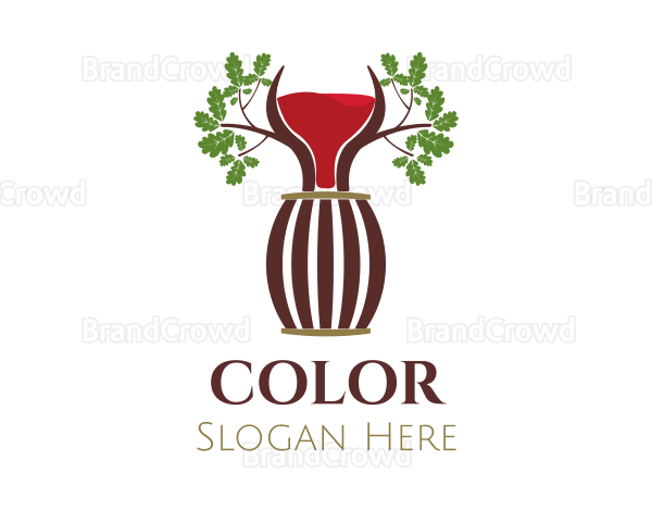 Organic Wine Barrel Logo