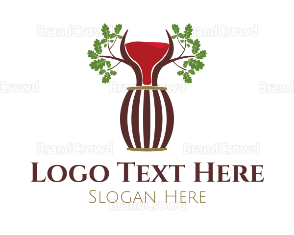 Organic Wine Barrel Logo
