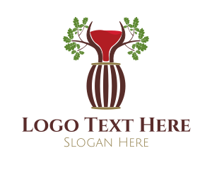 Cellar Door - Organic Wine Barrel logo design