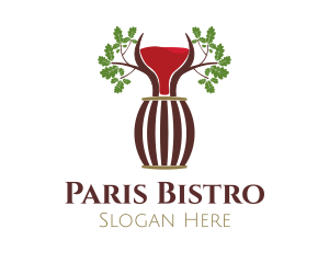 Organic Wine Barrel logo design