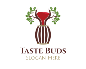 Organic Wine Barrel logo design