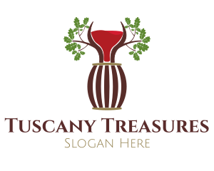 Tuscany - Organic Wine Barrel logo design