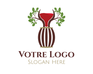 Organic - Organic Wine Barrel logo design