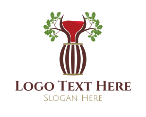 Alcohol - Organic Wine Barrel logo design