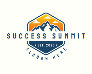 Mountain Summit Hiking logo design