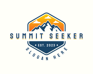 Mountain Summit Hiking logo design