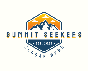 Mountain Summit Hiking logo design